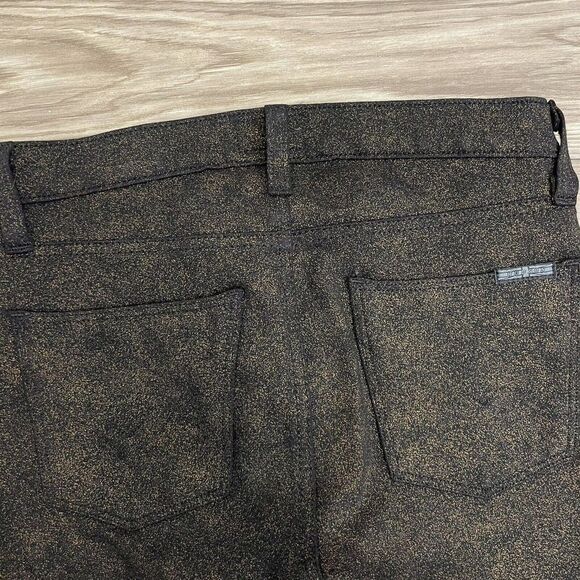 Hudson Nico Midrise Super Skinny Speckled Gold & Black Jeans - Picture 12 of 13